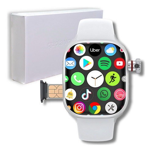 Smartwatch Neo Youtube Wifi Mujer Chip 4g Spotify Whatsapp Plateado