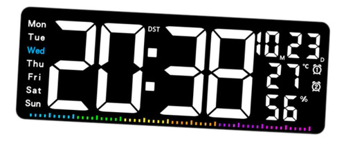 Reloj De Pared Digital, Con Decoración De Visualización De