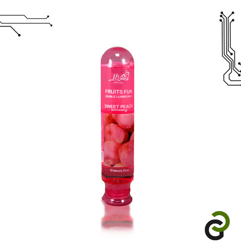Lubricante Intimo Greenclef De Sabores Comestibles A Base De Agua Sabor Y Aroma A Frutas Durazno 80 ml