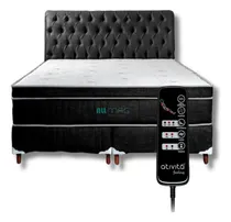 Comprar Cama Box Queen D-45 Mag Controle Massageador + Base Box 