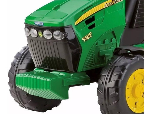 Trator a bateria para crianças Peg Perego John Deere Ground Force cor verde/amarelo 127V