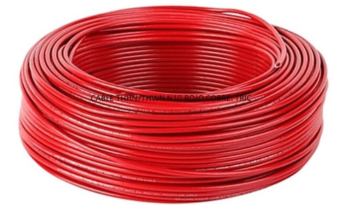 Cable Thhn/thwn N10 Rojo Cobre. Tric