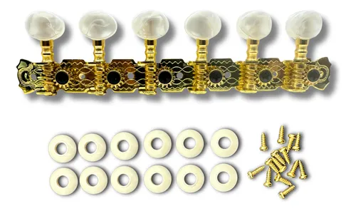 Clavijero Dorado De 12 Cuerdas Para Instrumentos Musicales