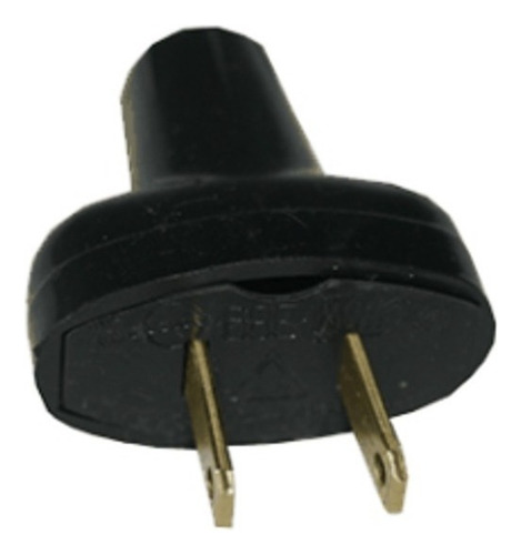 Enchufe Royer Sencilla Ovalada Negra Modelo Wd0500 S P