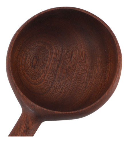Cucharón De Madera Con Mango Corto Para Sopa, Intrincado