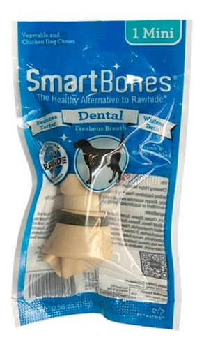 Petisco P/cães Smart Bones Mini Dental 1un 16g Dingo Full