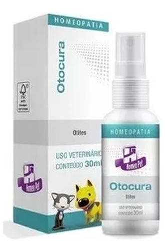 Otocura 30ml Homeopatia Para Cães E Gatos