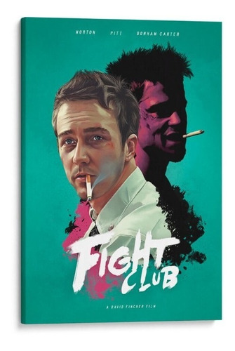 Cuadro Canvas Fight Club Club De La Pelea Película 50x70 Cm