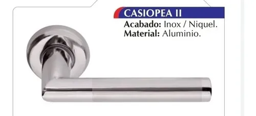 8 Manija Picaporte Doble Balancin Casiopea Ii Combinada Al.8