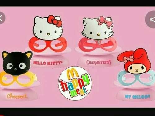 Hello Kitty Lentes Mascaras Coleccion Completa Mcdonalds 