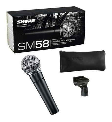 Microfono Profesional Shure Sm58 C/cable Tienda Cod 2786