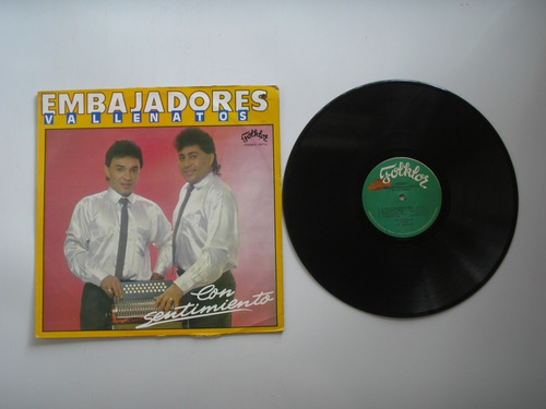 Lp Vinilo Los Embajadores Vallenatos Con Sentimiento Col1990