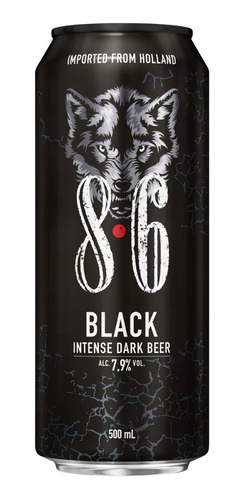 Cerveza Importada  Bavaria 8.6 Black Lata 500 Ml. Holanda
