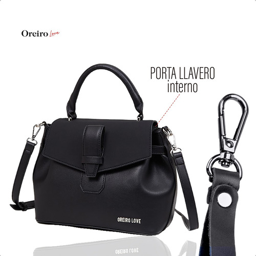 Cartera Urbana Oreiro Love Antirrobo Cuero Pu Dama Bandolera