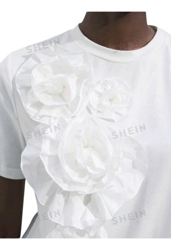 Shein Blusa Con Flor