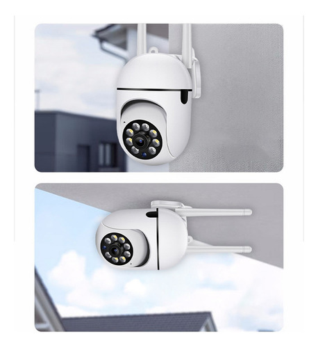 Cámara De Seguridad 1080p Con Visión De 360° En Color, Visió