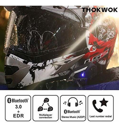 Imagen 3 de 6 de Bt Audifono Bluetooth Para Motocicleta ft Ciclista