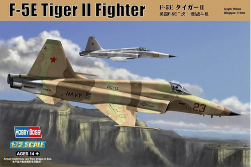 Avion F5 Tiger Ii Fighter Hobbyboss 80207 Para Armar 1/72