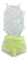 Comprar Conjunto Carters Body Y Short Bebé Nena Verano Talle 3 Meses