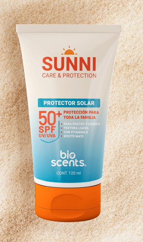 Protector Solar Facial Fps 50+ Sunni 120ml Ef Mate + Vitam E