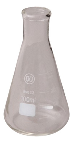 Erlenmeyer 100 Ml Vidrio Borosilicato 3.3