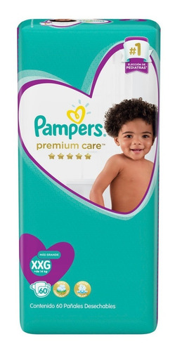 Imagen 7 de 10 de 1 Paquete Pañales Pampers Premium Care Todas Las Tallas