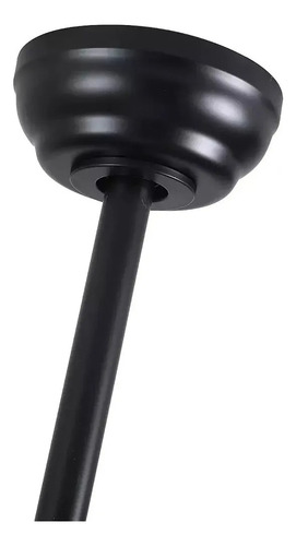 Ventilador Abanico Techo Con Control Remoto Y Luz Inverso 1.06 M Negro Nogal Madera 3