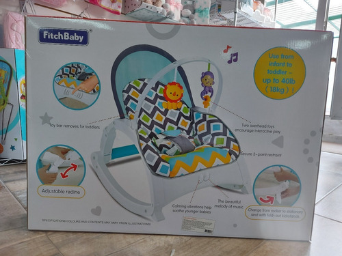 Silla Mecedora Con Vibración Melodías Portable Cum Rocker