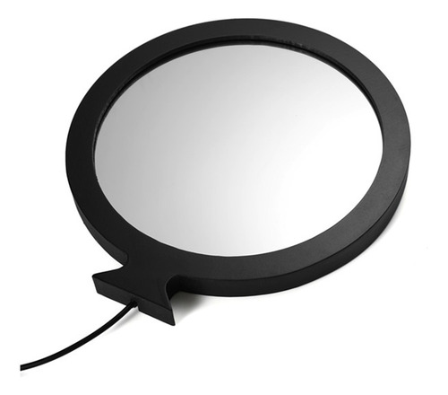 Espelho De Parede Preto Redondo Círculo Moldura Espelho