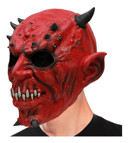 Imagen 2 de 3 de Mascara Monstruo Demonio Diablo Disfraz Halloween Latex