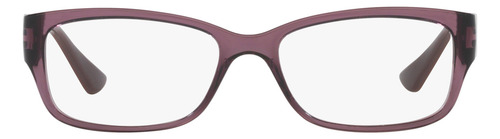 Armação Óculos De Grau Tecnol Tn3076 L396 56 Feminino Cor Roxo-claro Translúcido/vinho-escuro