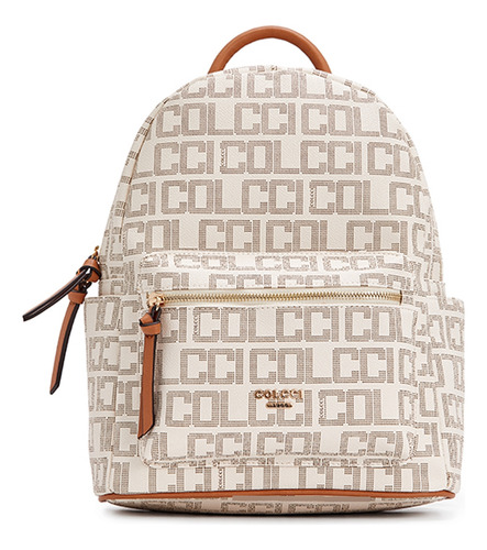 Mochila Colcci Logomania 15 Litros P24 Off White Feminino Cor Branco