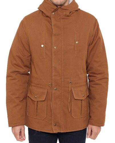 Parka Hombre Campera Larga Abrigada Con Capucha Invierno