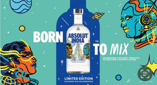 Absolut Vodka India V 3 Articulo De Colección Muy Rara