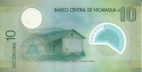 Nicaragua 10 Córdobas 2007 Polímero