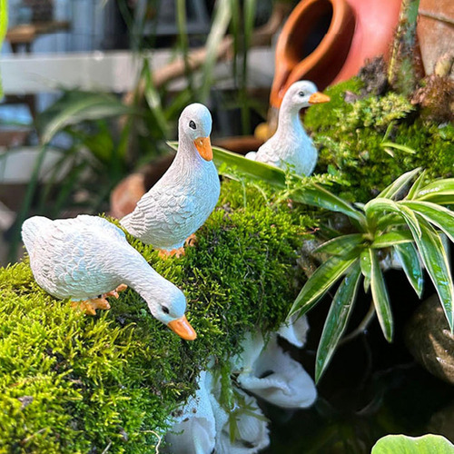 *para 3 Pçs Estátuas De Pato Decoração Para Casa Decorações