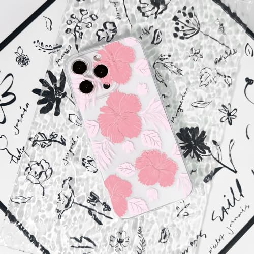 Funda Para iPhone 15 Pro Max Big Rosa Flower Piel Sintetica
