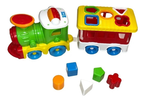 Imagen 3 de 10 de Juego De Tren Didáctico Con Vagón De Encastre Riva