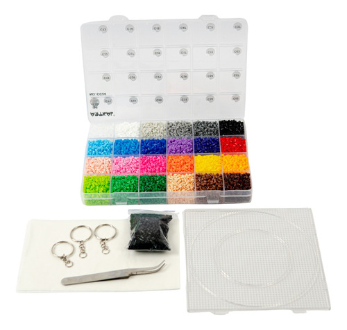 Kit Medio Hama Beads/ Artkal  24 Colores 13.000 Beads 2,6mm
