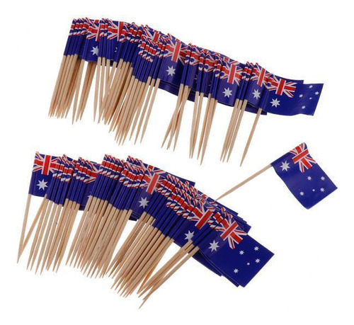 10 00pcs Bandera De / / Australia / Canadá / De Palillos