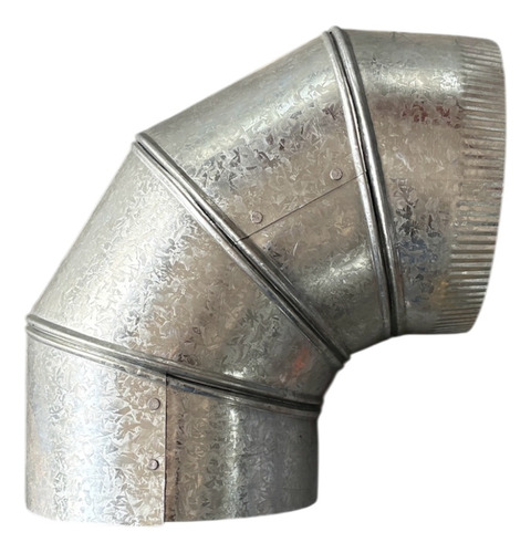 Curva Codo Articulado Galvanizado 8 Pulgadas Zingueria Chapa