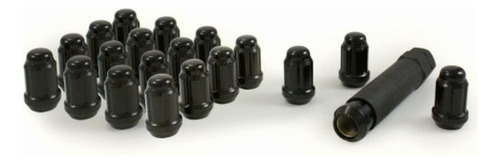 Gorilla Automotive Tuerca De Bellota 24, 5-lengüeta, Negro