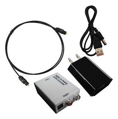 Wgf Rca Óptico Digital De Señal De Toslink Coaxial Al Conver