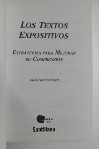 Los Textos Expositivos:estrategias Para Mejorar Su Comprc165 (Usado)