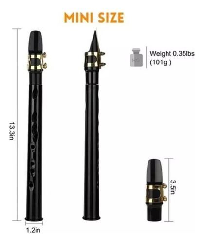 Nuevo Mini C Key Abs 11 Hole Pocket Saxophone With Alto
