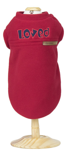 Agasalho De Inverno Loved Vermelho Tamanho P Para Cachorro Até 3kg