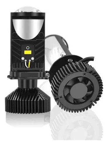 Kit 2 Ampolletas Turbo Led Y9 Mini Proyector Con Lupa H4