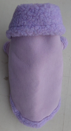 Chamarra Invierno Con Borrega Talla 1 Lila Ropa Para Perros
