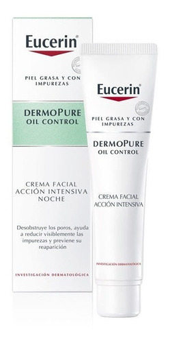 Eucerin Dermopure Oil Control Crema Facial Intensiva Noche