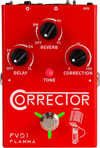 Flamma Corrector Fv01 Pedal De Efecto Auto Tune Para Voz